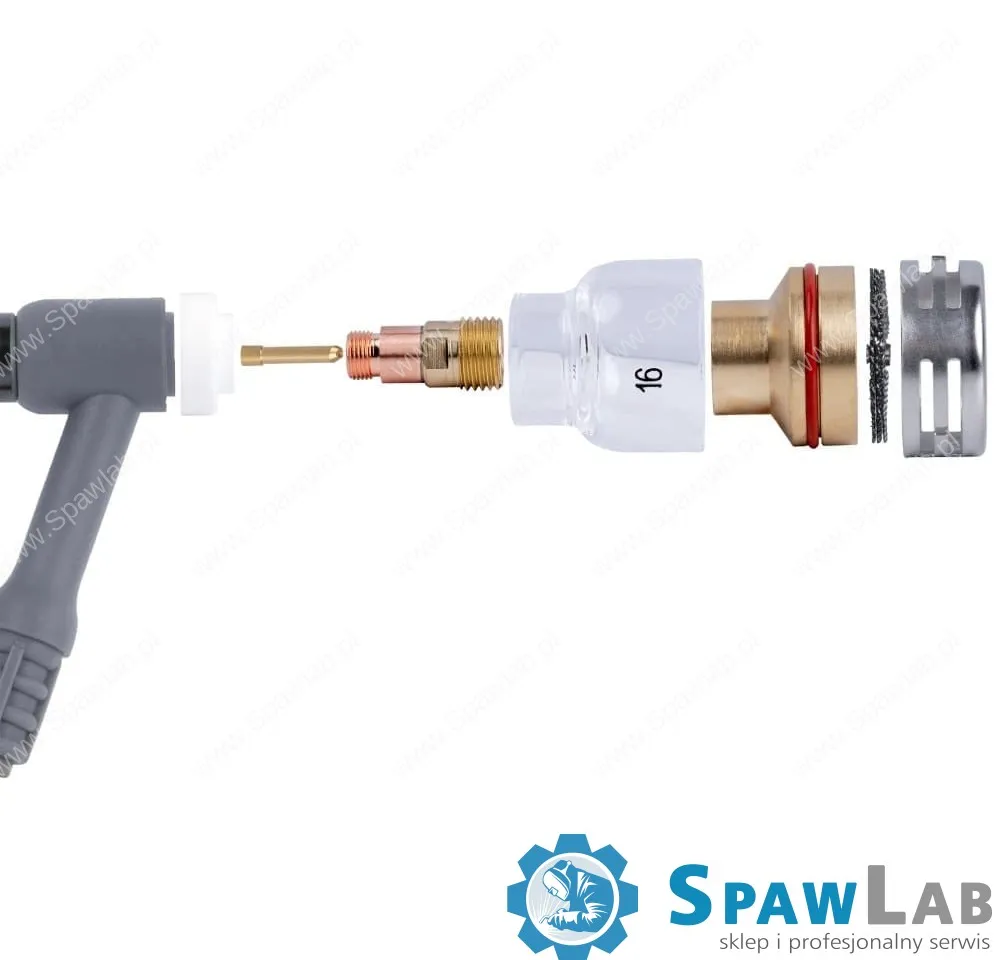 Spartus QUARTZSystem - Soczewka wersja krótka dysza kielich GUARD S #16 [na elektrodę 1.6mm], zdjęcie 4