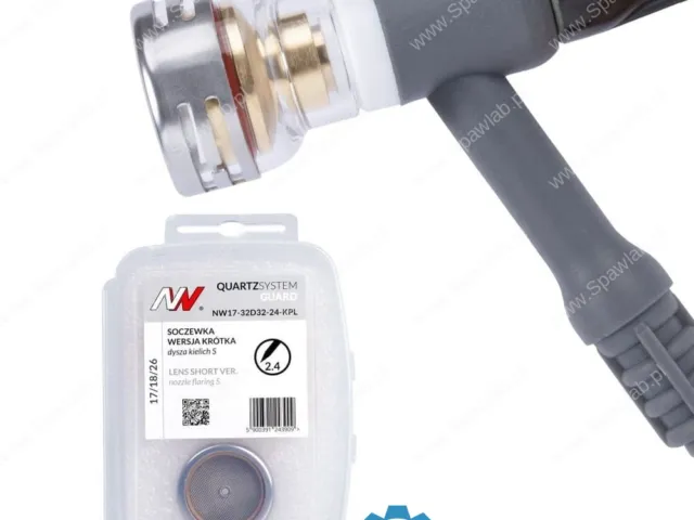 Spartus QUARTZSystem - Soczewka wersja krótka dysza kielich GUARD S #16 [na elektrodę 2.4mm]