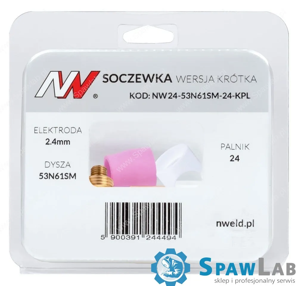 Spartus Soczewka wersja krótka 24/24W #7 [na elektrodę 2.4mm] L=23.5mm, zdjęcie 4