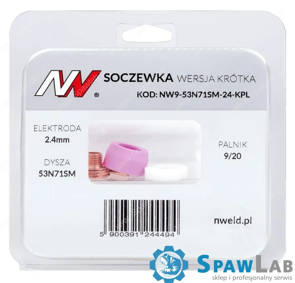 Spartus Soczewka wersja krótka 9/20 #7 [na elektrodę 2.4mm] L=15mm, zdjęcie 4