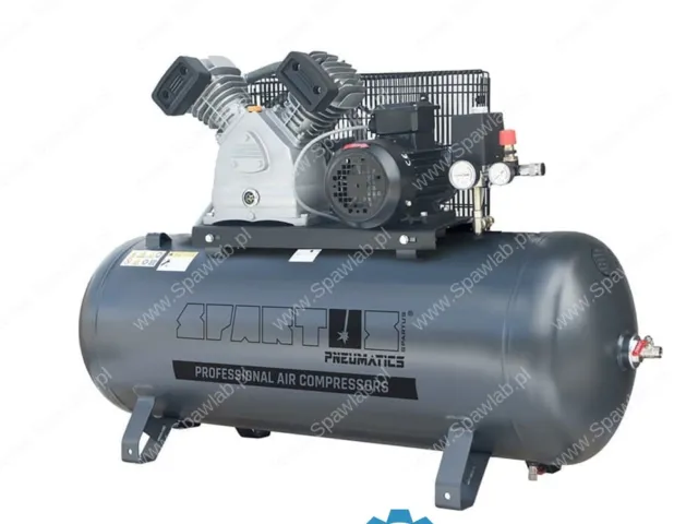 Spartus Sprężarka tłokowa SPARTUS® na zbiorniku poziomym [420/200 2.2kW 230V 10bar]
