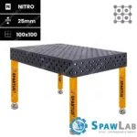 Spartus Stół spawalniczy Spartus Maximus 3D 1500x1000x200mm | diagonalny | D28 | 4 nogi ze stopami L=650mm