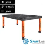 Spartus Stół spawalniczy Spartus Maximus 3D 2000x1000x100mm | system D16 | 4 nogi z kółkami L=650mm