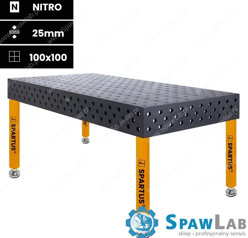 Spartus Stół spawalniczy Spartus Maximus 3D 2000x1000x200mm | D28 | 4 nogi ze stopami L=650mm