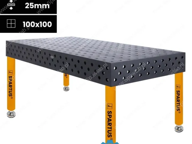 Spartus Stół spawalniczy Spartus Maximus 3D 2000x1000x200mm | D28 | 4 nogi ze stopami L=650mm