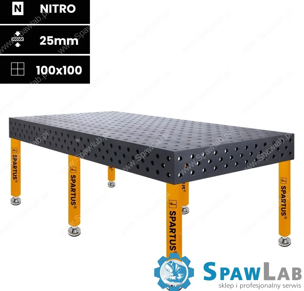 Spartus Stół spawalniczy Spartus Maximus 3D 2400x1200x200mm | D28 | 6 nóg ze stopami L=650mm