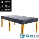 Spartus Stół spawalniczy Spartus Maximus 3D 2400x1200x200mm | D28 | 6 nóg ze stopami L=650mm