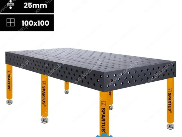 Spartus Stół spawalniczy Spartus Maximus 3D 2400x1200x200mm | D28 | 6 nóg ze stopami L=650mm