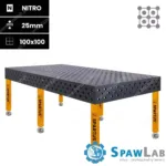 Spartus Stół spawalniczy Spartus Maximus 3D 2400x1200x200mm | diagonalny | D28 | 6 nóg ze stopami L=650mm