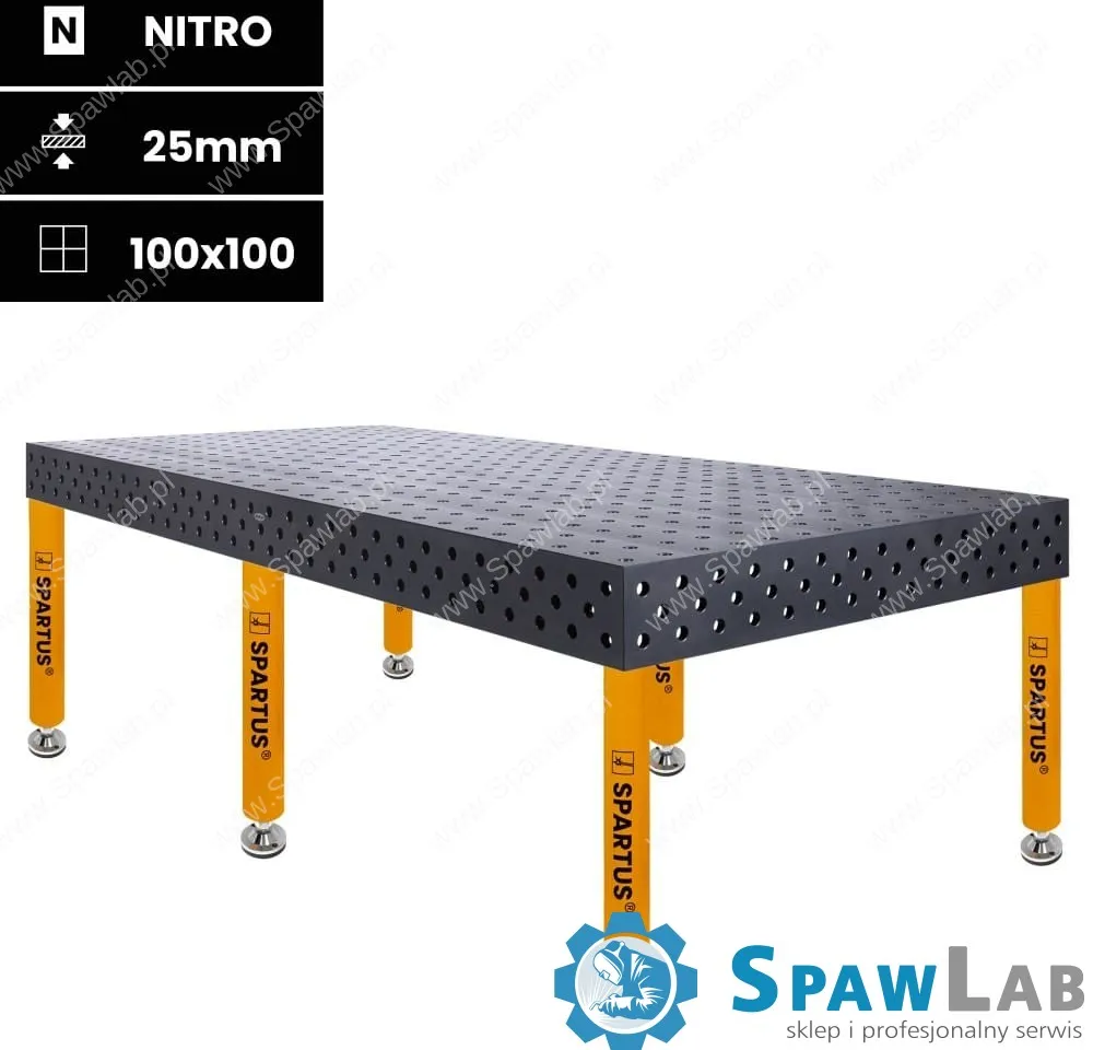 Spartus Stół spawalniczy Spartus Maximus 3D 3000x1500x200mm | D28 | 6 nóg ze stopami L=650mm