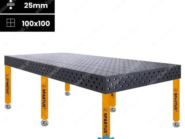 Spartus Stół spawalniczy Spartus Maximus 3D 3000x1500x200mm | D28 | 6 nóg ze stopami L=650mm