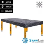 Spartus Stół spawalniczy Spartus Maximus 3D 3000x1500x200mm | diagonalny | D28 | 6 nóg ze stopami L=650mm