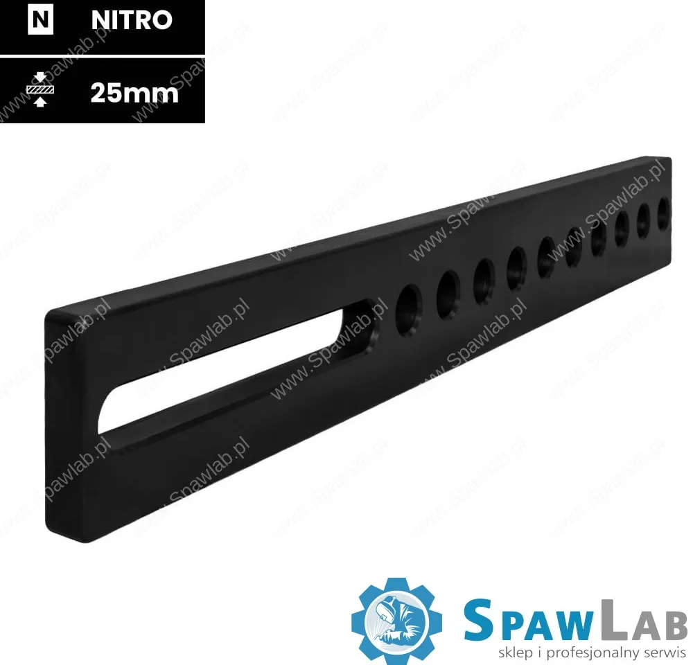Spartus Stoper 750x100x25mm otwory/slot Azotowany