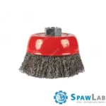 Spartus Szczotka doczołowa fi 100mm, drut stalowy falisty 0,3mm, gwint M14, zdjęcie 2