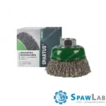 Spartus Szczotka doczołowa fi 65mm, drut nierdzewny falisty 0,3mm, gwint M14