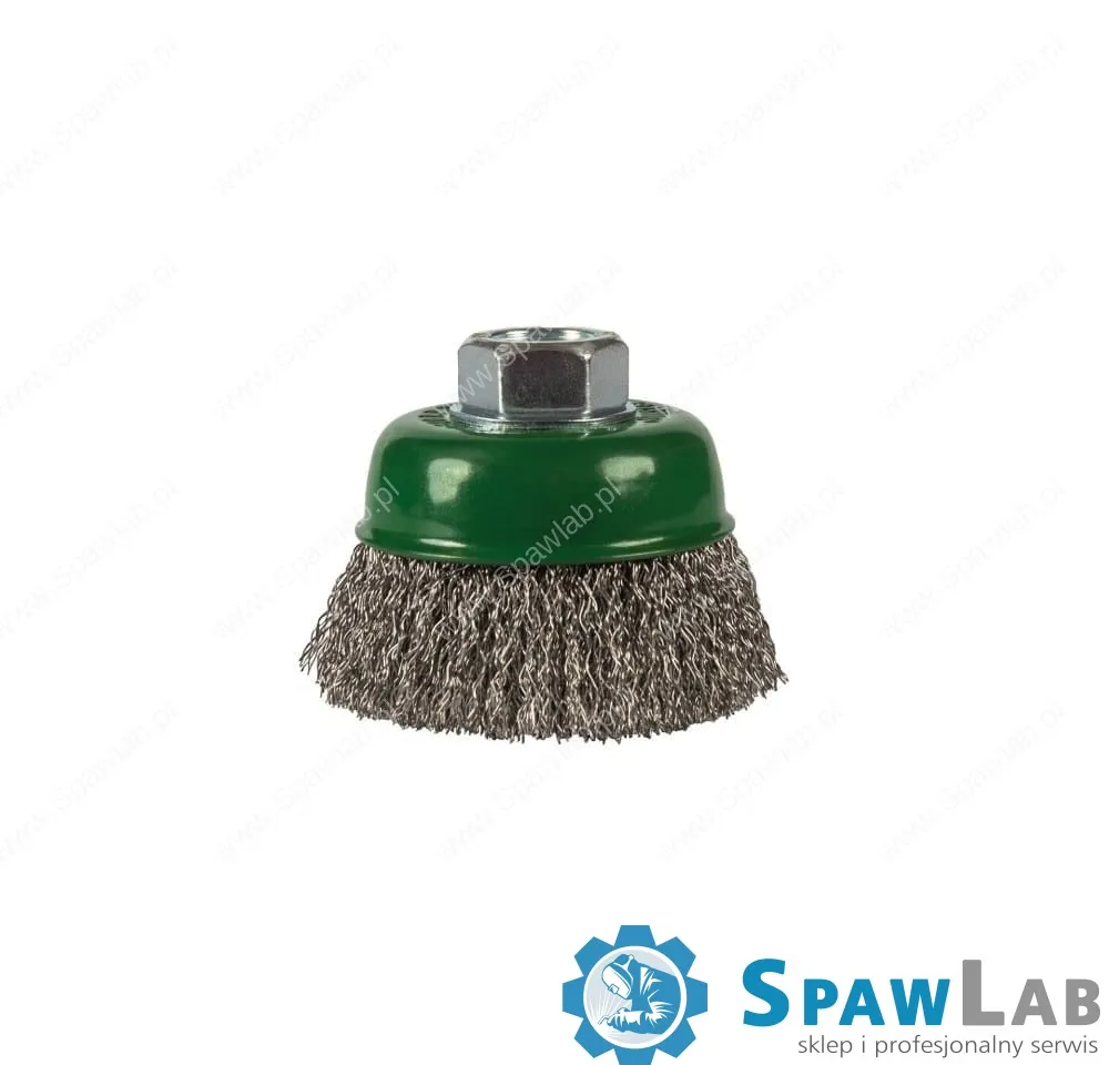 Spartus Szczotka doczołowa fi 65mm, drut nierdzewny falisty 0,3mm, gwint M14, zdjęcie 2