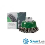 Spartus Szczotka doczołowa fi 65mm, drut nierdzewny splatany 0,35mm, gwint M14