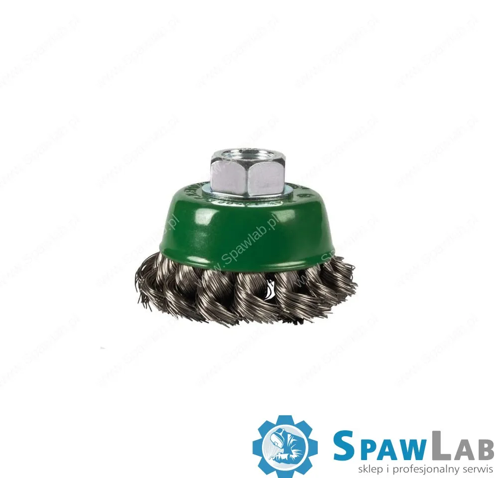 Spartus Szczotka doczołowa fi 65mm, drut nierdzewny splatany 0,35mm, gwint M14, zdjęcie 2
