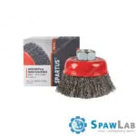 Spartus Szczotka doczołowa fi 65mm, drut stalowy falisty 0,3mm, gwint M14