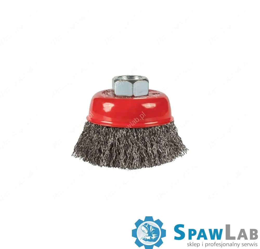 Spartus Szczotka doczołowa fi 65mm, drut stalowy falisty 0,3mm, gwint M14, zdjęcie 2