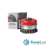 Spartus Szczotka doczołowa fi 65mm, drut stalowy splatany 0,5mm, gwint M14