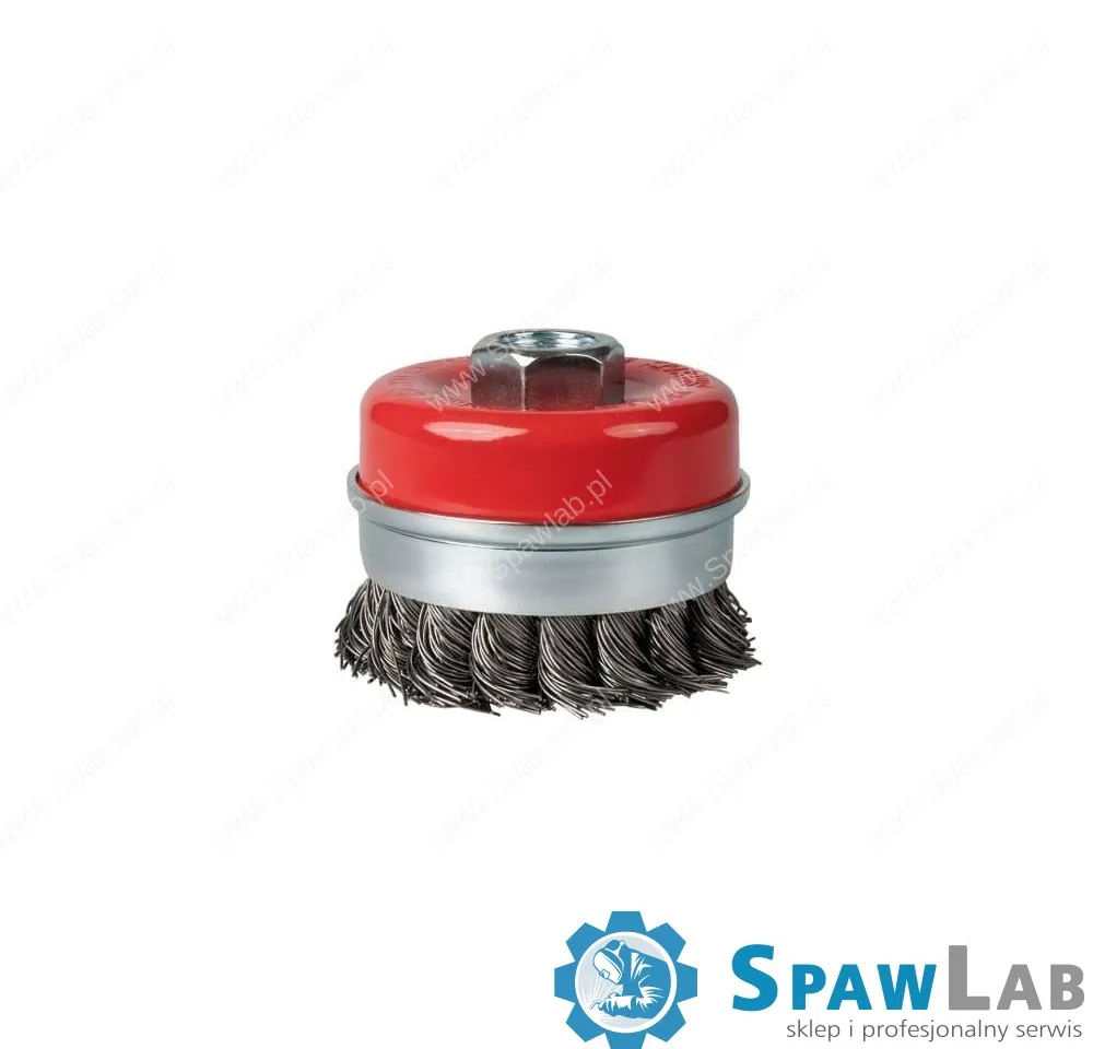 Spartus Szczotka doczołowa fi 65mm, drut stalowy splatany 0,5mm, gwint M14, zdjęcie 2