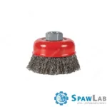 Spartus Szczotka doczołowa fi 75mm, drut stalowy falisty 0,3mm, gwint M14, zdjęcie 2