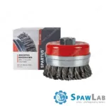 Spartus Szczotka doczołowa fi 80mm, drut stalowy splatany 0,5mm, gwint M14