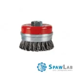 Spartus Szczotka doczołowa fi 80mm, drut stalowy splatany 0,5mm, gwint M14, zdjęcie 2