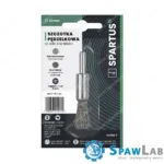 Spartus Szczotka pędzelkowa fi 12mm, drut nierdzewny falisty 0,3mm, trzpień 6mm