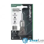 Spartus Szczotka pędzelkowa fi 17mm, drut nierdzewny falisty 0,3mm, trzpień 6mm