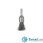 Spartus Szczotka pędzelkowa fi 17mm, drut nierdzewny falisty 0,3mm, trzpień 6mm, zdjęcie 2