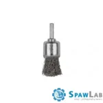 Spartus Szczotka pędzelkowa fi 25mm, drut nierdzewny falisty 0,3mm, trzpień 6mm, zdjęcie 2