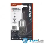 Spartus Szczotka pędzelkowa fi 25mm, drut stalowy falisty 0,3mm, trzpień 6mm