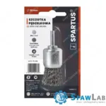 Spartus Szczotka pędzelkowa fi 30mm, drut stalowy falisty 0,3mm, trzpień 6mm