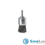 Spartus Szczotka pędzelkowa fi 30mm, drut stalowy falisty 0,3mm, trzpień 6mm, zdjęcie 2