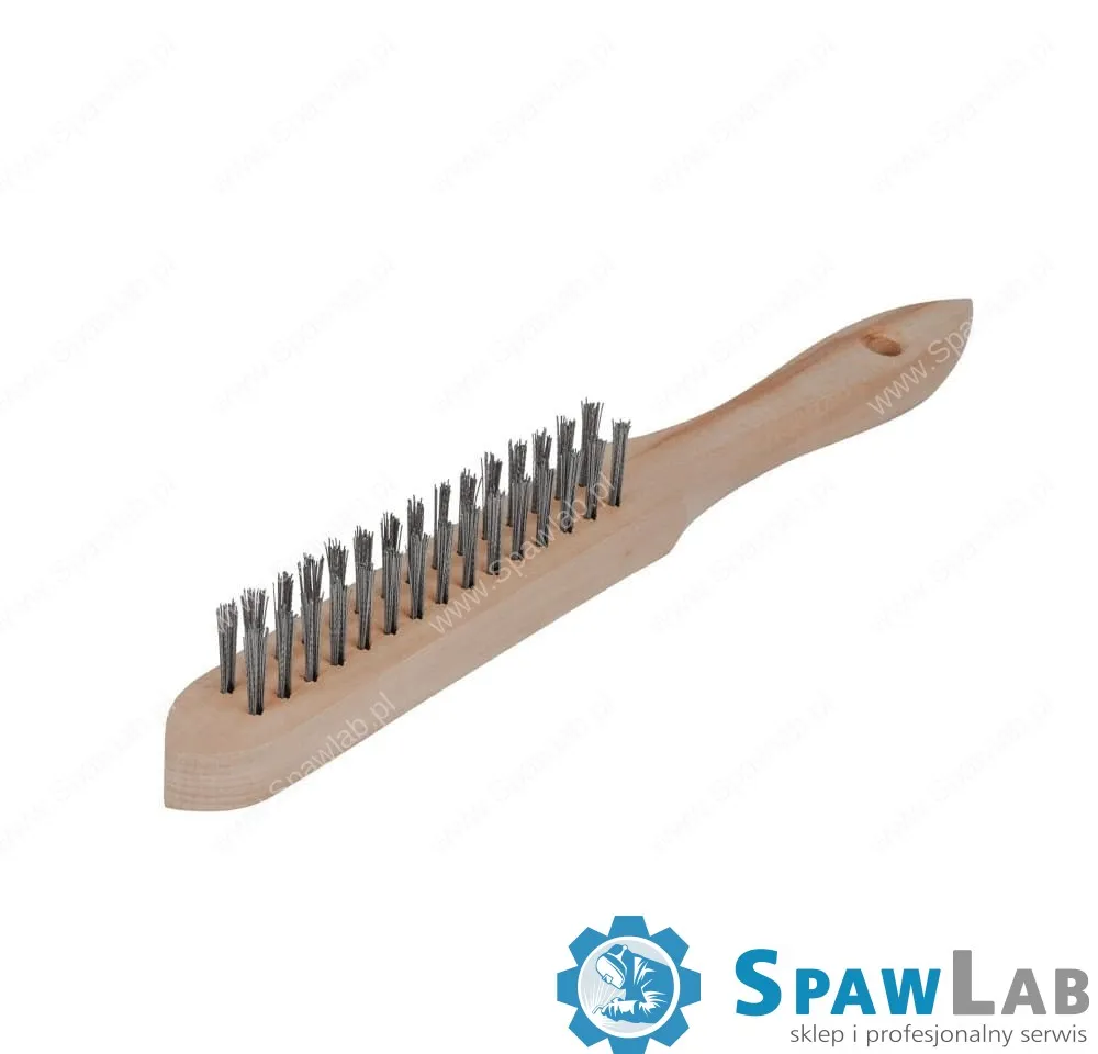 Spartus Szczotka ręczna 2-rzędowa drut nierdzewny 0,3mm