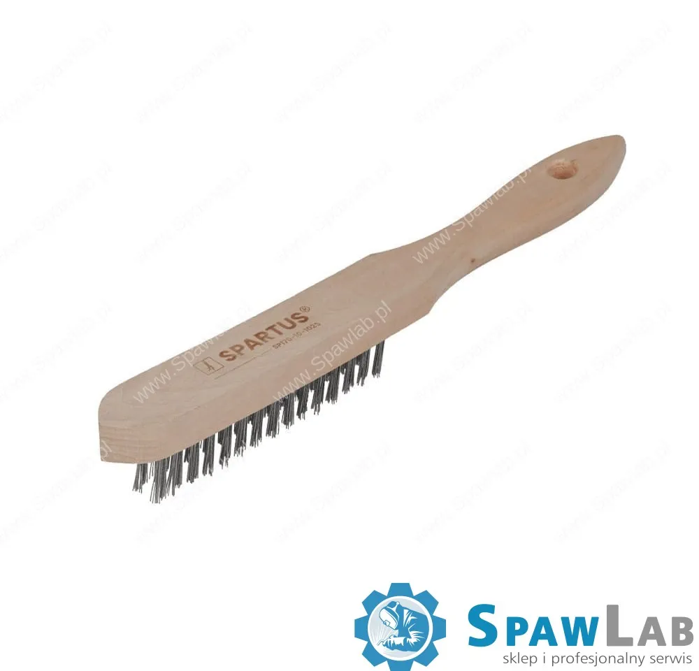 Spartus Szczotka ręczna 2-rzędowa drut nierdzewny 0,3mm, zdjęcie 2