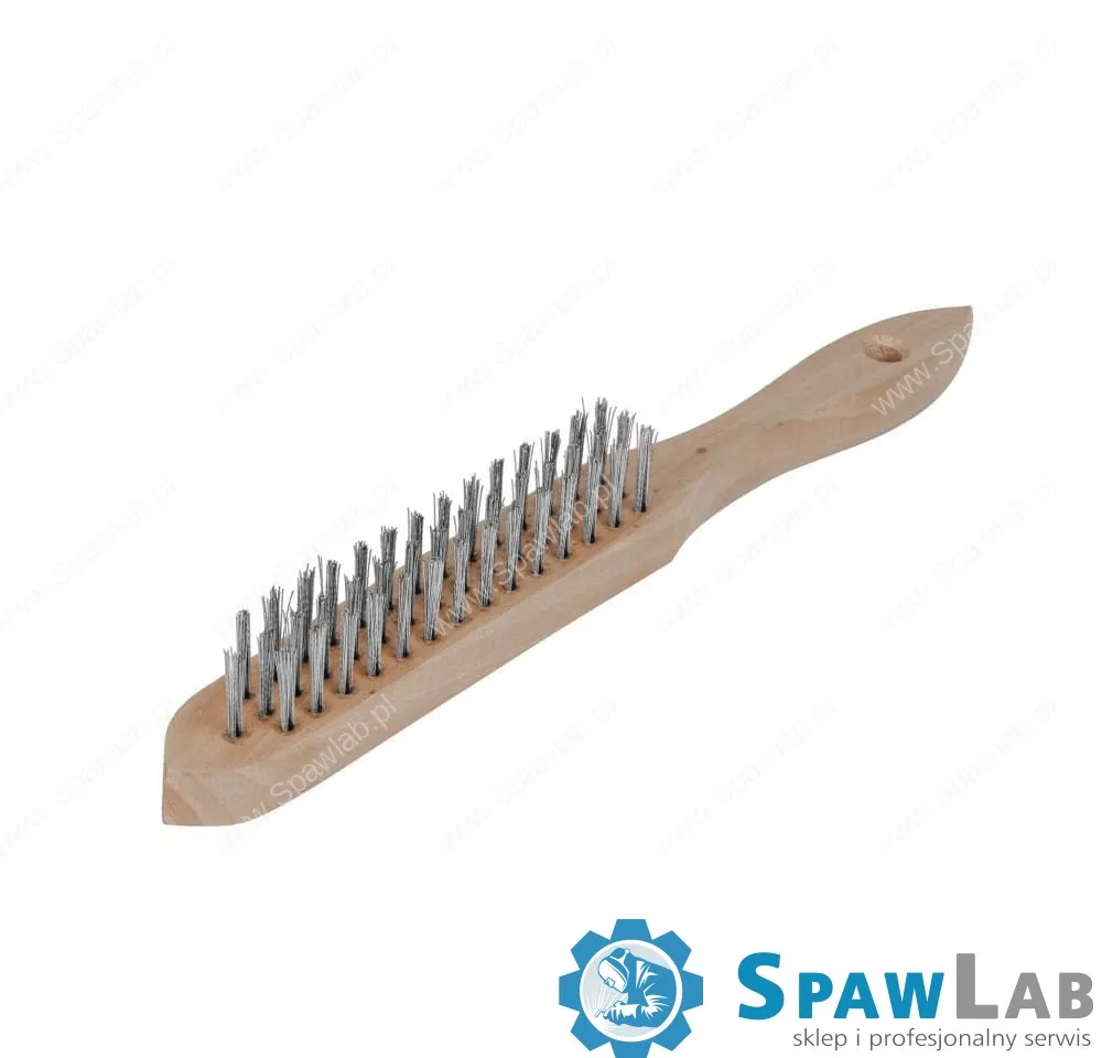 Spartus Szczotka ręczna 3-rzędowa drut nierdzewny 0,3mm