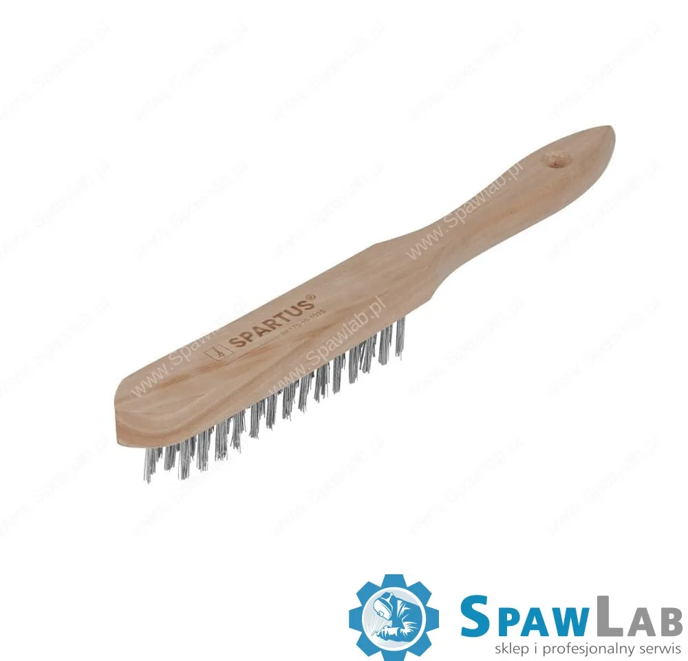 Spartus Szczotka ręczna 3-rzędowa drut nierdzewny 0,3mm, zdjęcie 2