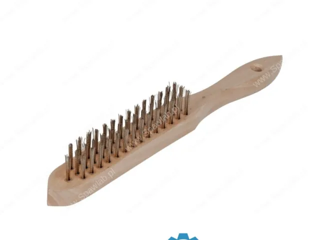 Spartus Szczotka ręczna 3-rzędowa drut stalowy mosiądzowany 0,3mm