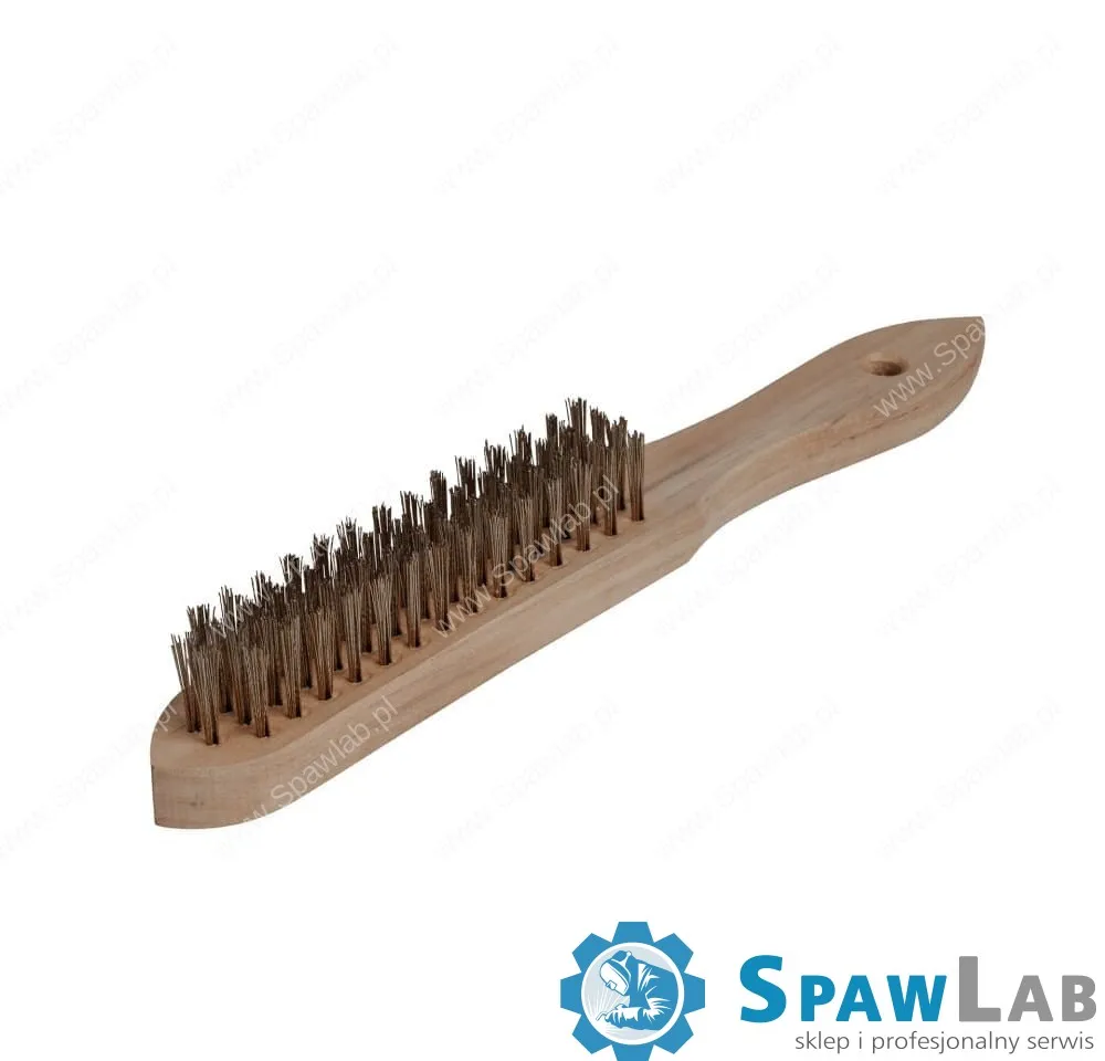 Spartus Szczotka ręczna 4-rzędowa drut stalowy mosiądzowany 0,3mm