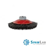 Spartus Szczotka stożkowa fi 100mm, drut stalowy falisty 0,3mm, gwint M14, zdjęcie 2
