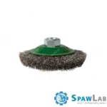 Spartus Szczotka stożkowa fi 100x20mm, drut nierdzewny falisty 0,3mm, gwint M14, zdjęcie 2