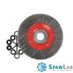 Spartus Szczotka tarczowa fi 200x25mm, drut stalowy falisty 0,3mm, zdjęcie 2