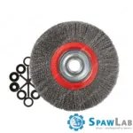 Spartus Szczotka tarczowa fi 250x25mm, drut stalowy falisty 0,3mm, zdjęcie 2