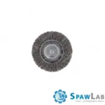 Spartus Szczotka tarczowa fi 63mm trzpieniowa, drut stalowy falisty 0,3mm, trzpień 6mm, zdjęcie 2