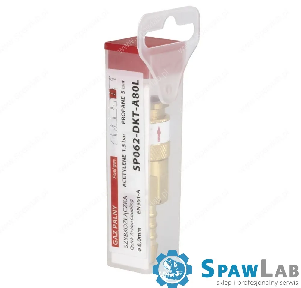 Spartus Szybkozłączka przypalnikowa - gniazdo na wąż fi 8,0mm (gaz palny), zdjęcie 2