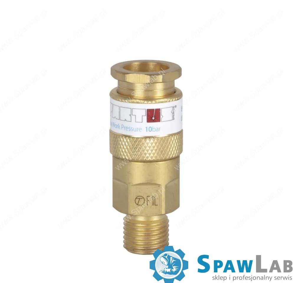Spartus Szybkozłączka przypalnikowa - gniazdo z gwintem zew. G 1/4”RH (tlen)