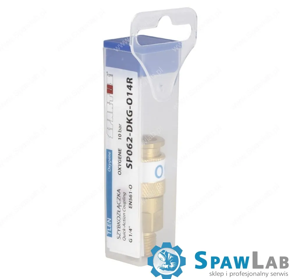 Spartus Szybkozłączka przypalnikowa - gniazdo z gwintem zew. G 1/4”RH (tlen), zdjęcie 2
